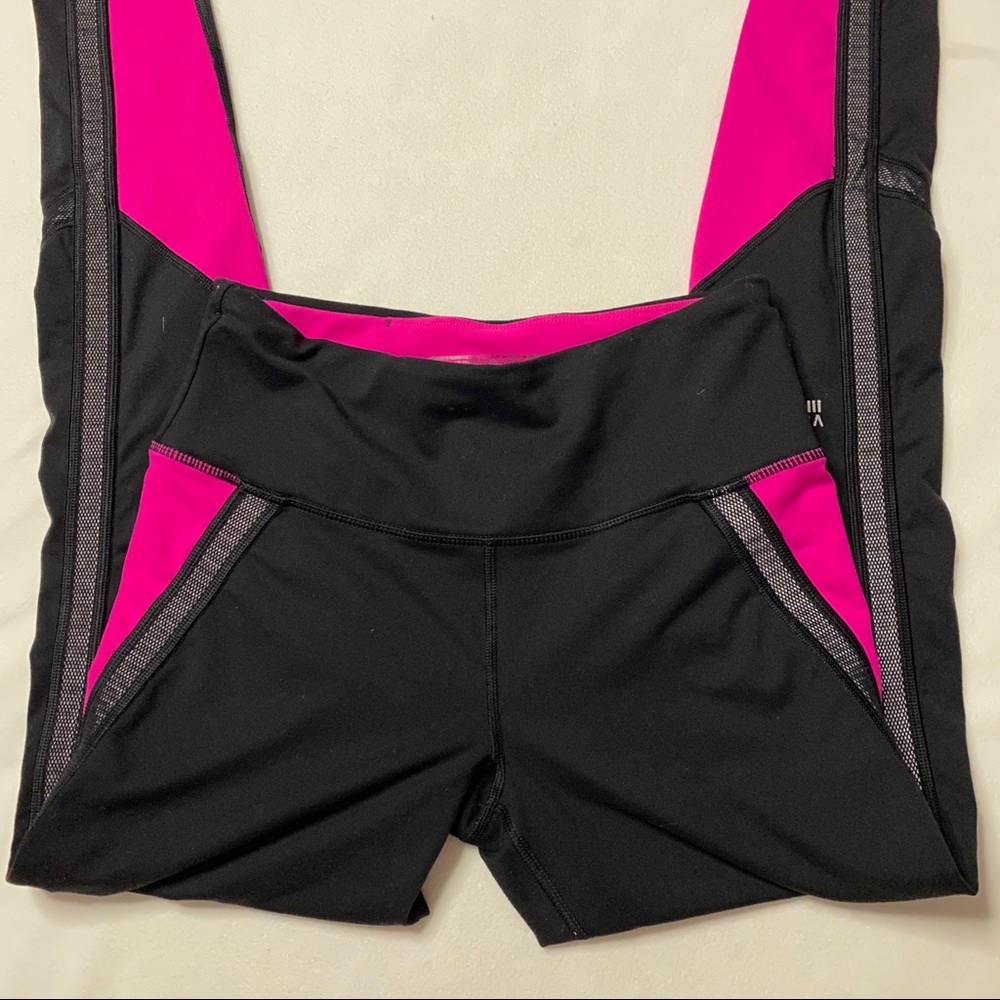 Victoria’s Secret Sport Black Pink Leggings Small